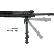 Сошки Leapers UTG 360° для установки на оружие на шину M-Lock высота от 20 до 31 см (TL-BPM03)