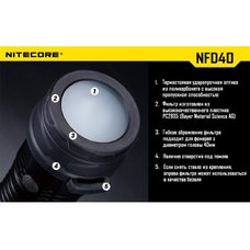 Фильтр Nitecore NFD40 белый d40мм