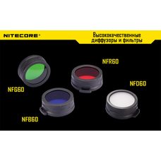 Фильтр Nitecore NF60 (красный, зеленый, синий, матовый)