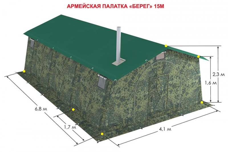 Палатка Берег 15М2