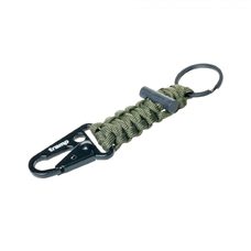 Tramp брелок паракордовый для ключей (карабин/кольцо для ключей/огниво) (оливковый)