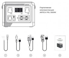 Электростанция портативная ARTELV PSL 1500W