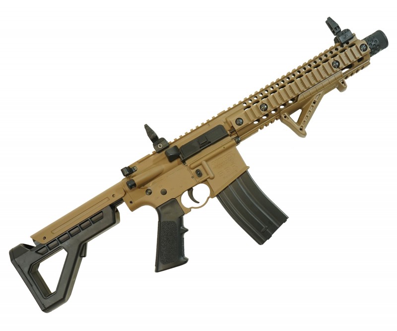 Пневматическая винтовка Crosman DPMS SBR Full Auto (M16, 3 Дж, коллиматор)