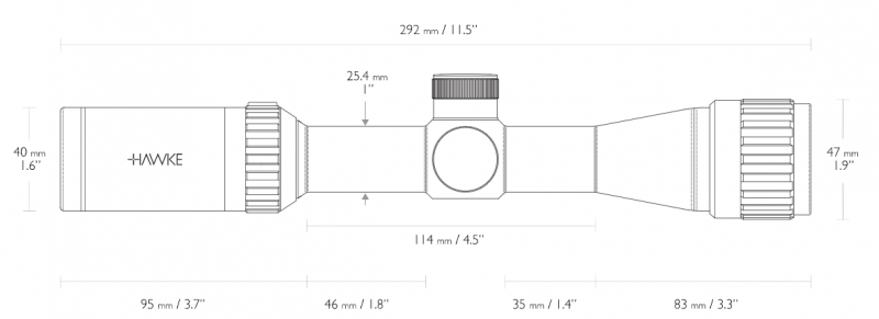 Оптический прицел Hawke Airmax AX 2-7x32 AO(AMX Glass)