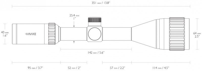 Оптический прицел Hawke Vantage 3-9x50 IR (Mil Dot)
