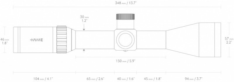 Оптический прицел Hawke Vantage 30 FFP 4-16х50 IR (1/2 Mil Dot)