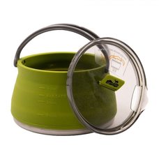 Tramp чайник складной силиконовый 1л (оливковый)