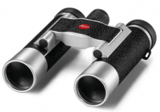 Бинокль Leica SilverLine 10x25, кожа, серебристый корпус