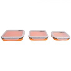 Tramp набор из 3 х силиконовых контейнеров (силикон, оранжевый)