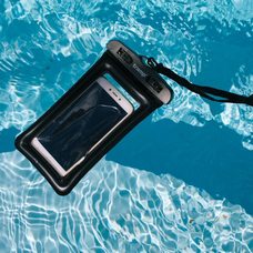 Гермопакет Tramp для мобильного телефона плавающий (10,7х18см) (черный)