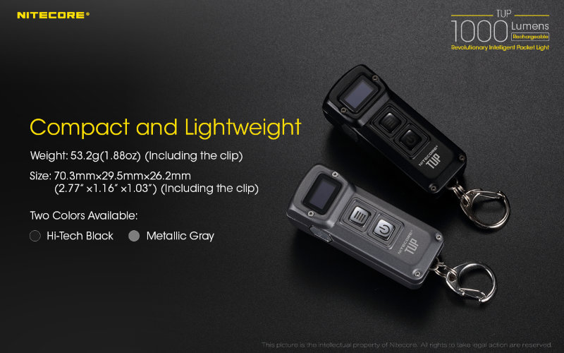 Фонарь Nitecore TUP Grey CREE XP-L HD V6