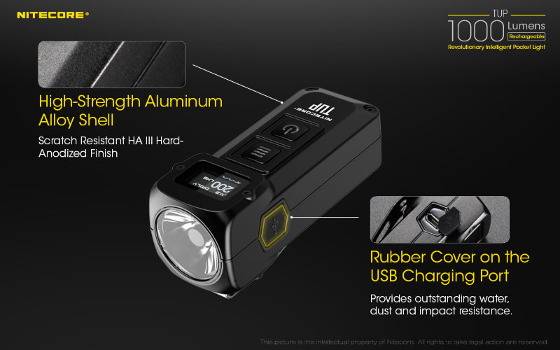 Фонарь Nitecore TUP Grey CREE XP-L HD V6