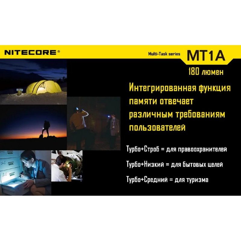 Фонарь ручной Nitecore MT1A
