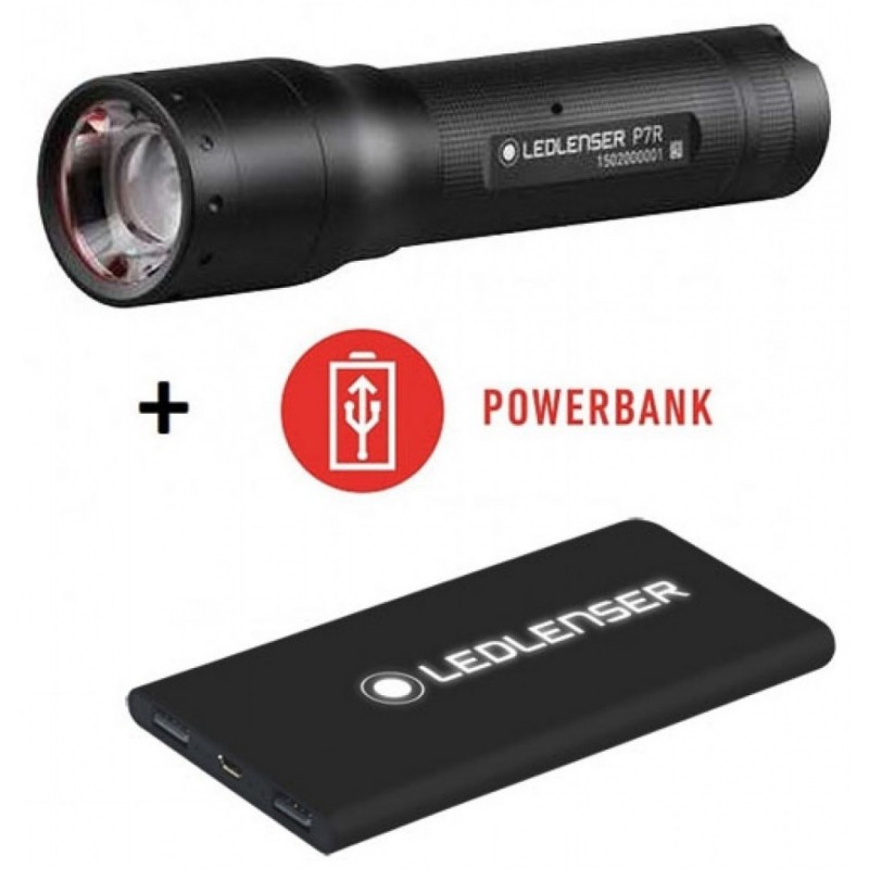 Светодиодный фонарь LedLencer P7R с PowerBank 502047