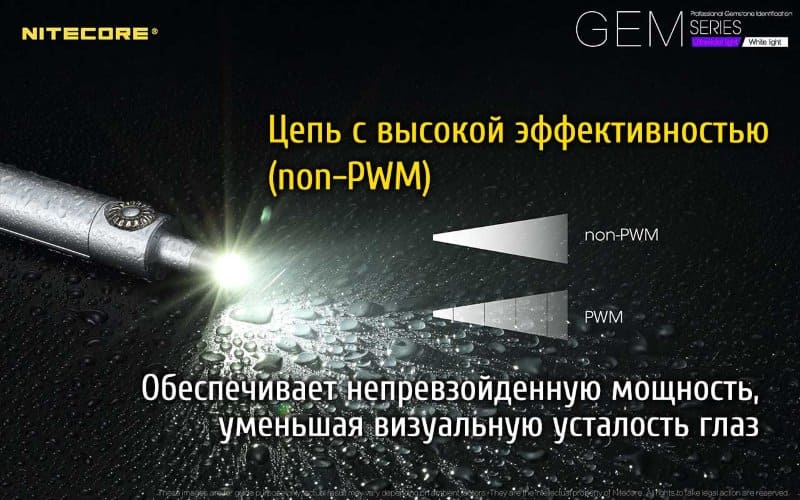 Фонарь ультрафиолетовый Nitecore GEM10UV