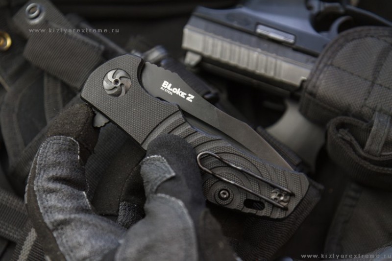 Складной нож Bloke Z D2 Black Titanium