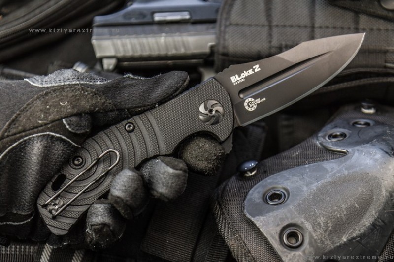 Складной нож Bloke Z D2 Black Titanium