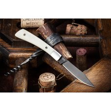 Складной нож Gent Aus-8 Bone Black Titanium