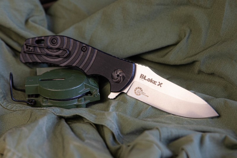 Складной нож Bloke X D2 Stone Wash