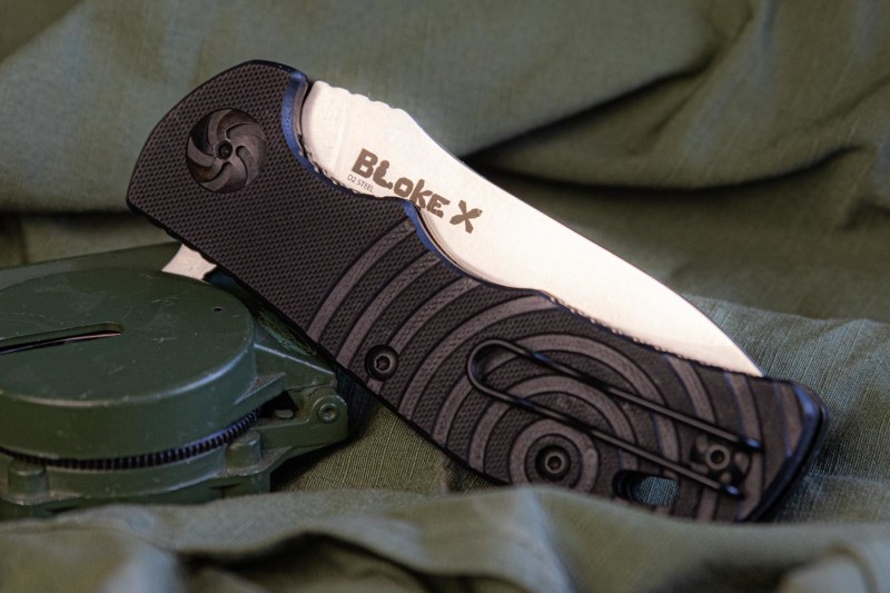 Складной нож Bloke X D2 Stone Wash