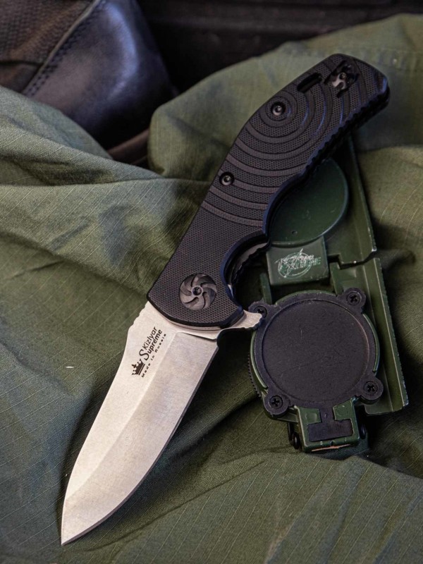Складной нож Bloke X D2 Stone Wash