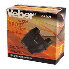Бинокль Veber Ultra Sport БН 8-17x25, черный