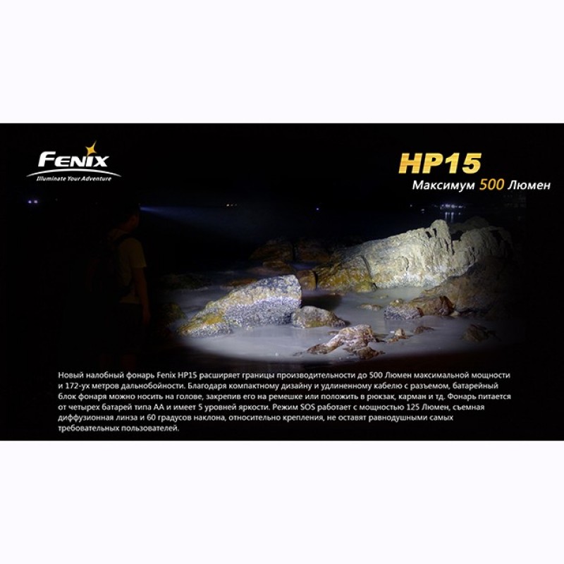 Налобный фонарь Fenix HP15 Cree XM-L2 LED