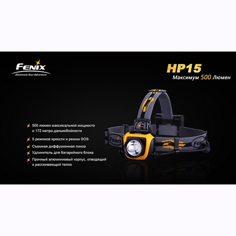 Налобный фонарь Fenix HP15 Cree XM-L2 LED