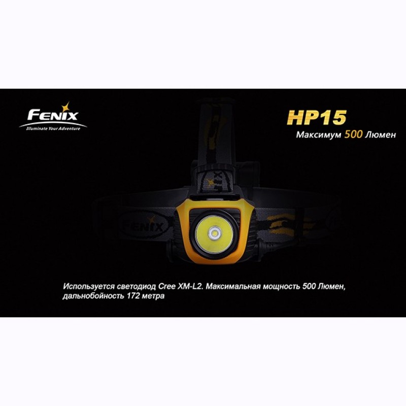 Налобный фонарь Fenix HP15 Cree XM-L2 LED