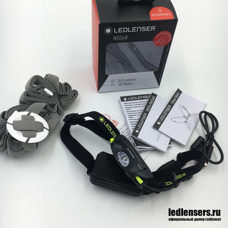Аккумуляторный налобный фонарь LedLencer NEO 6R 500983 черный