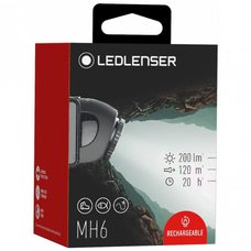 Аккумуляторный налобный фонарь LedLencer MH6 501512 (501502)