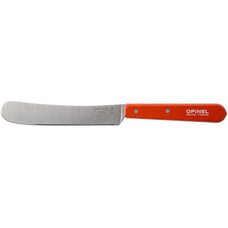 Нож столовый Opinel, деревянная рукоять, блистер, нержавеющая сталь, красный, 002176