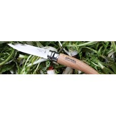 Нож Opinel №8 садовый, нержавеющая сталь, блистер