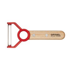 Нож для чистки овощей Opinel Peeler, деревянная рукоять, нержавеющая сталь, коробка, 001745
