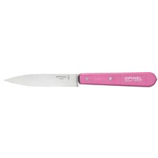 Нож столовый Opinel №112, деревянная рукоять, блистер, нержавеющая сталь, розовый 002035
