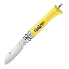 Нож Opinel №09 DIY, нержавеющая сталь, сменные биты, желтый, блистер (2138)