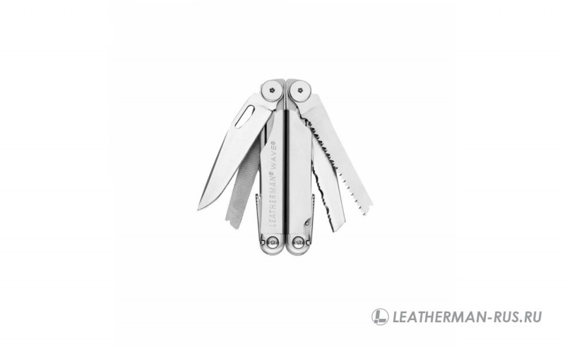 Мультитул Leatherman Wave Plus, 17 функций, кожаный чехол