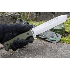 Нож выживания Survivalist X AUS-8 StoneWash Green G10