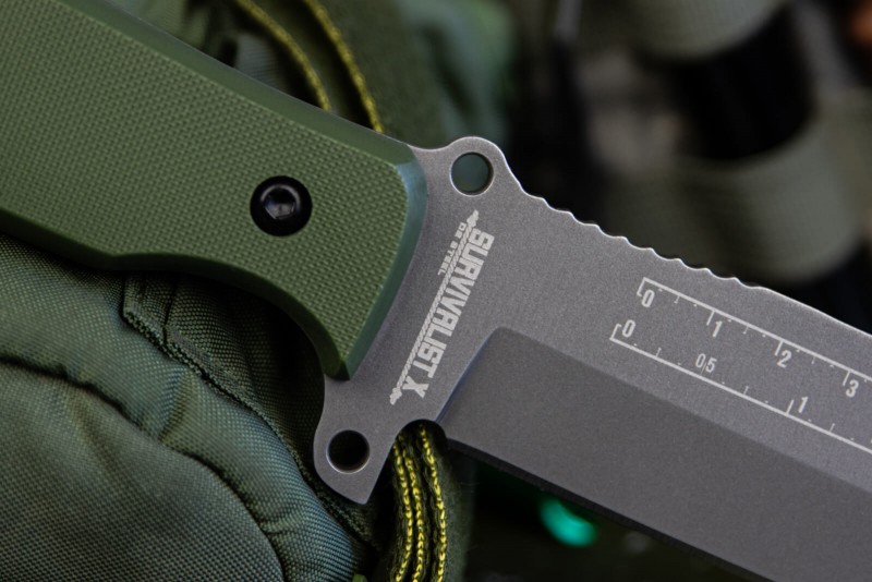 Нож выживания Survivalist X D2 TacWash Gray G10