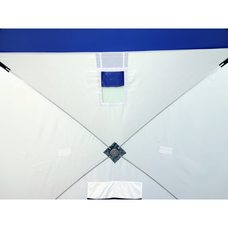 Всесезонная палатка Пингвин Призма Шелтерс Премиум (2-сл) бело/синий