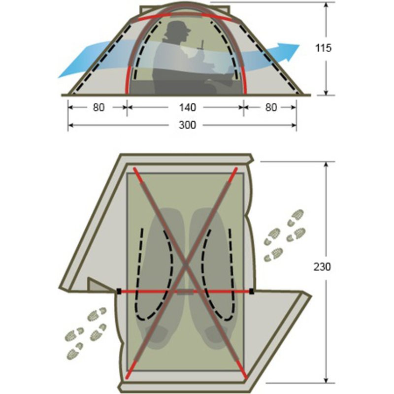 Двухместная универсальная палатка Tengu Mk1.08t2