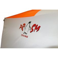 Палатка для зимней рыбалки Пингвин Призма Премиум (2-сл) бело-оранжевый