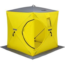 Палатка Helios Куб 1,8×1,8 желтый/серый