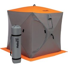 Зимняя палатка-куб для рыбалки Helios 1,5×1,5 HS-ISC-150OLG серый/оранжевый