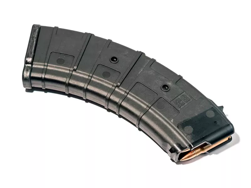 Магазин Pufgun на ВПО-136/АК/АКМ/Сайга, 30 патронов, черный
