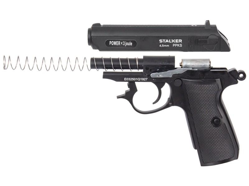 Пистолет пневматический Stalker PPKS (Walther PPK/S) к.4,5мм
