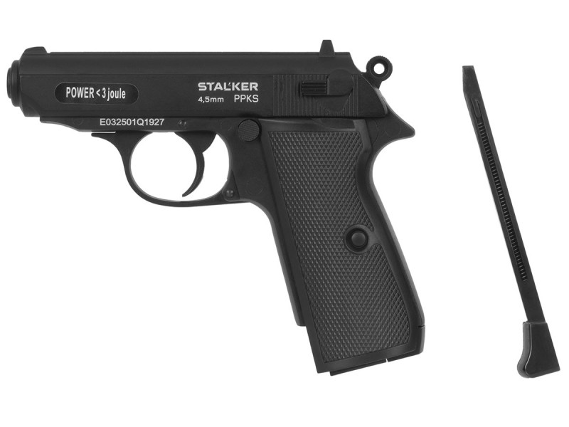 Пистолет пневматический Stalker PPKS (Walther PPK/S) к.4,5мм