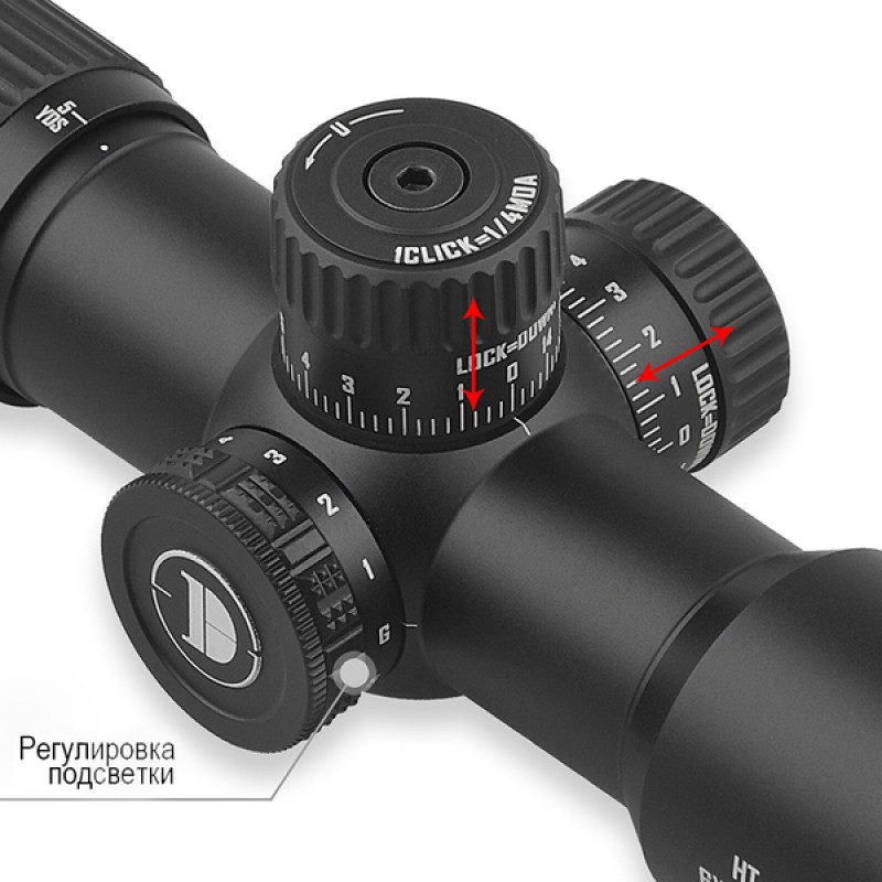 Оптический прицел Discovery HT 6X24AOE FW30 в интернет-магазине Optics Trade Оптический прицел Discovery HT 6X24AOE FW30