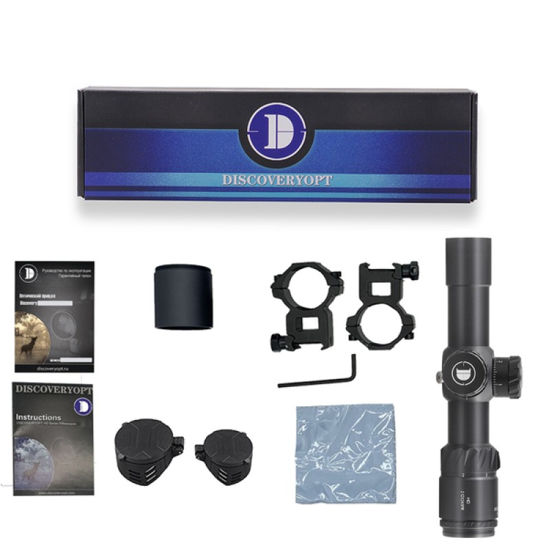 Оптический прицел Discovery HD 2-12X24SFIR FFP FW30 в интернет-магазине Optics Trade Оптический прицел Discovery HD 2-12X24SFIR FFP FW30