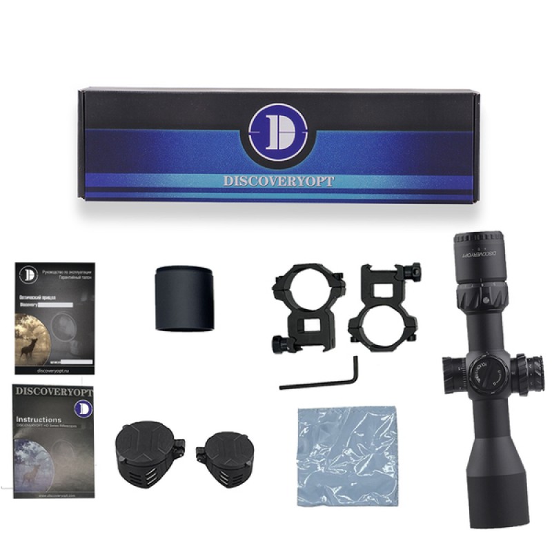 Оптический прицел Discovery HD 3-12X44SFIR FFP FW30 в интернет-магазине Optics Trade Оптический прицел Discovery HD 3-12X44SFIR FFP FW30